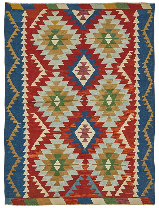 6x9 Handwoven Turkish Kilim Rug - 50505