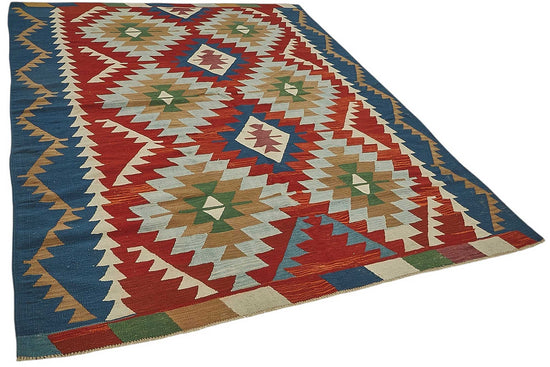 6x9 Handwoven Turkish Kilim Rug - 50505