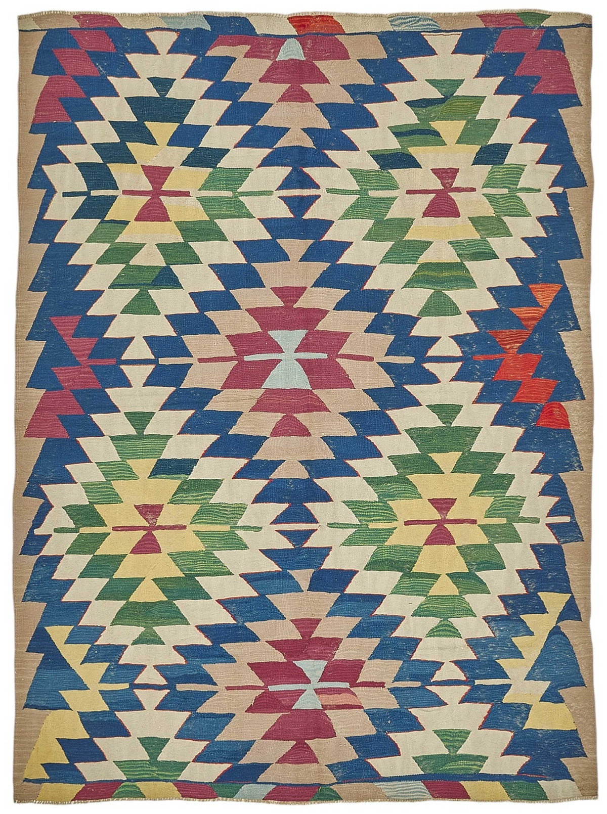 7x9 Handwoven Turkish Kilim Rug - 50506