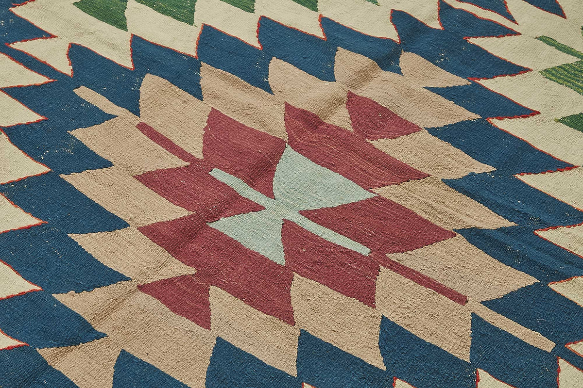7x9 Handwoven Turkish Kilim Rug - 50506