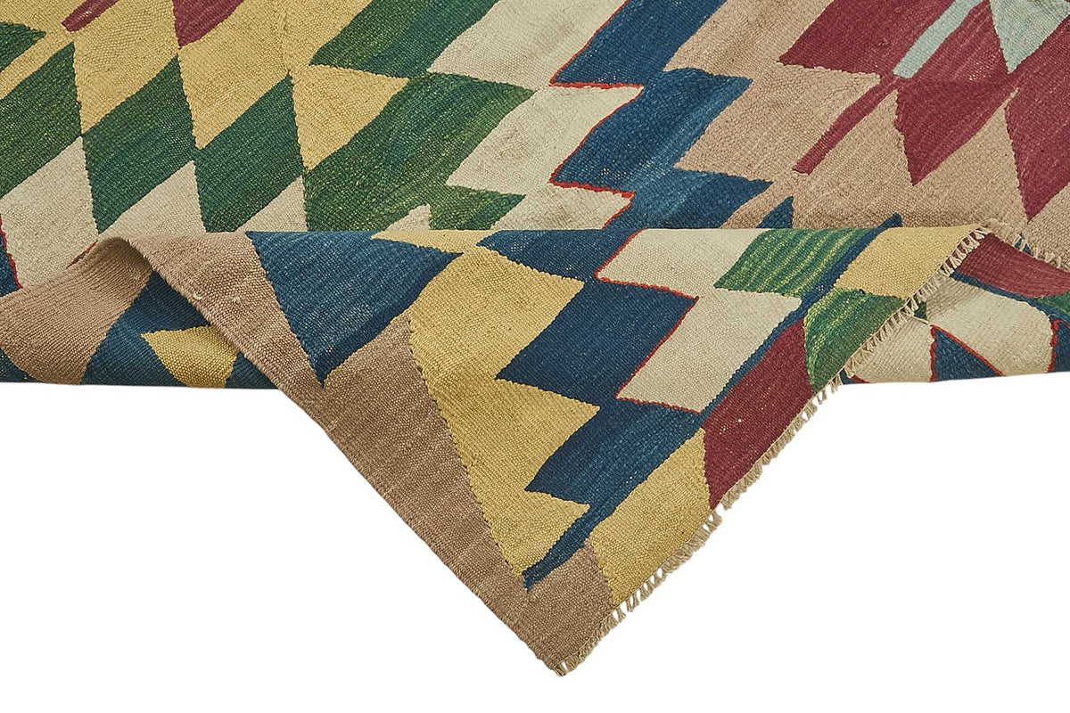 7x9 Handwoven Turkish Kilim Rug - 50506