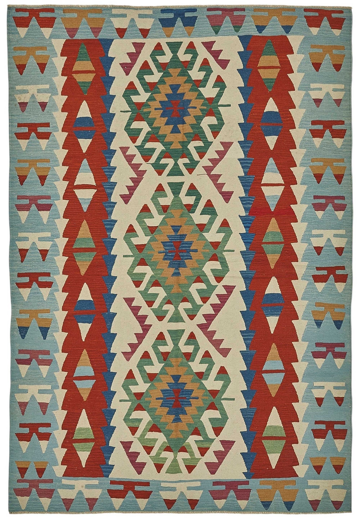 6x9 Handwoven Turkish Kilim Rug - 50507