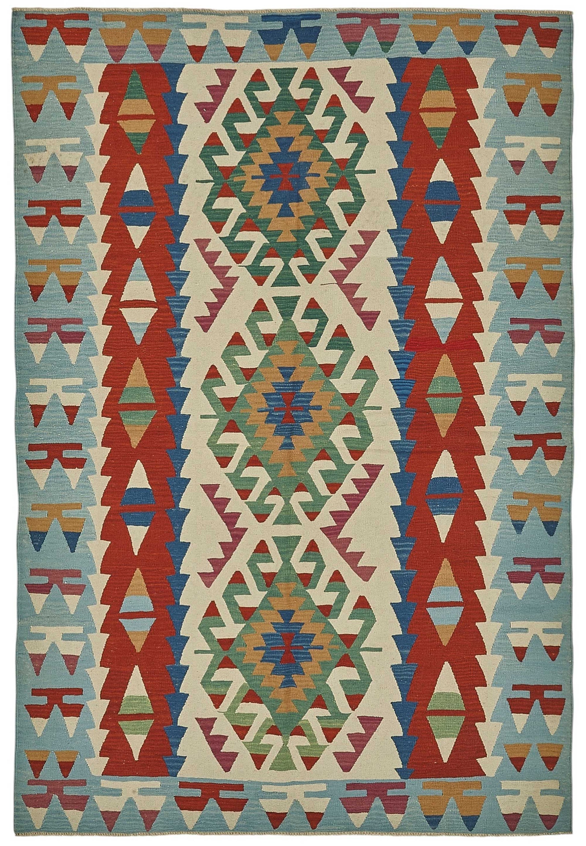 6x9 Handwoven Turkish Kilim Rug - 50507