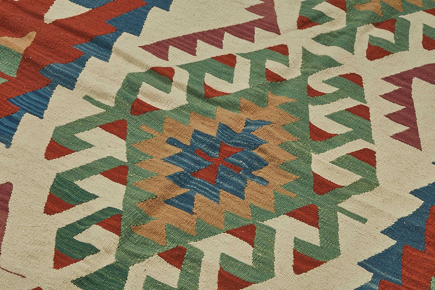 6x9 Handwoven Turkish Kilim Rug - 50507
