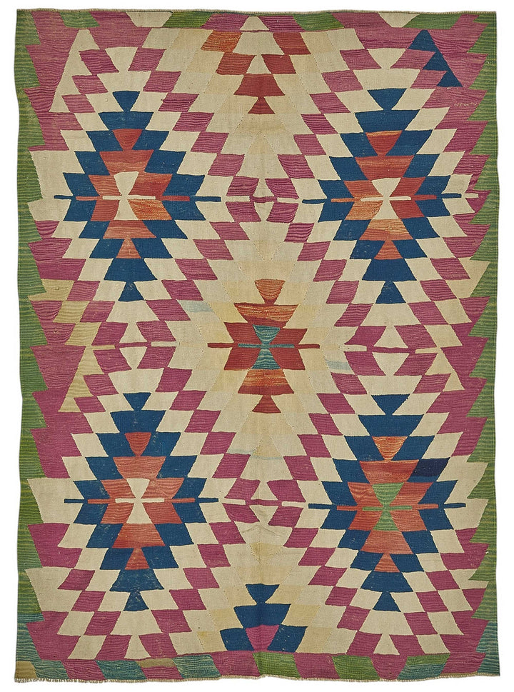6x9 Handwoven Turkish Kilim Rug - 50508