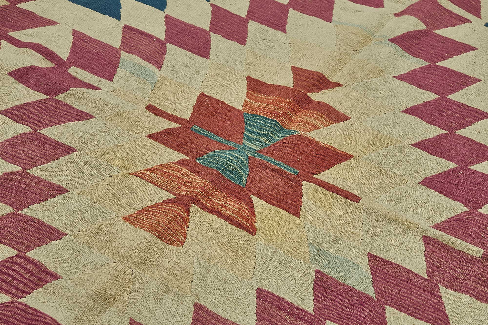6x9 Handwoven Turkish Kilim Rug - 50508