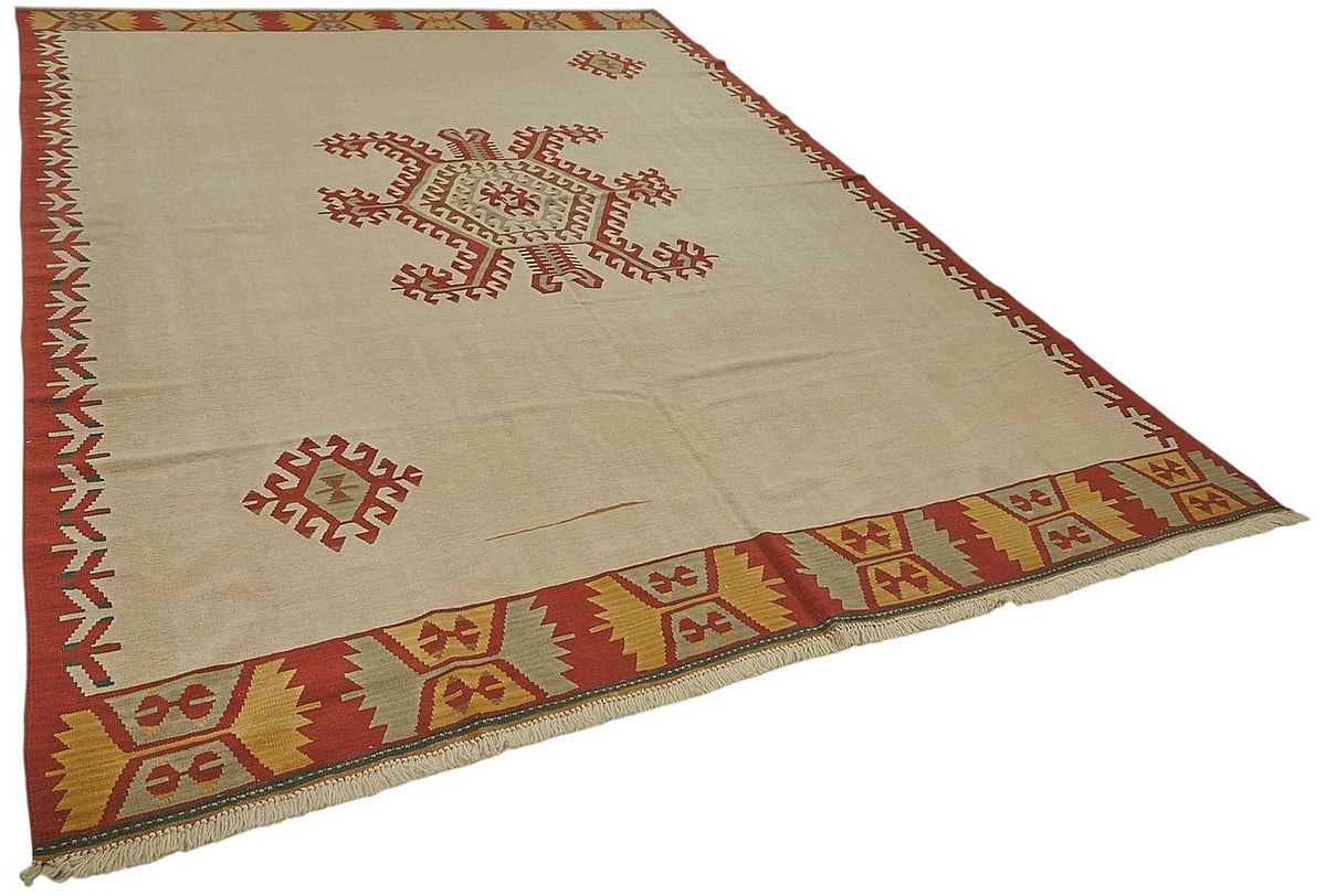 8x11 Handwoven Turkish Kilim Rug - 50509