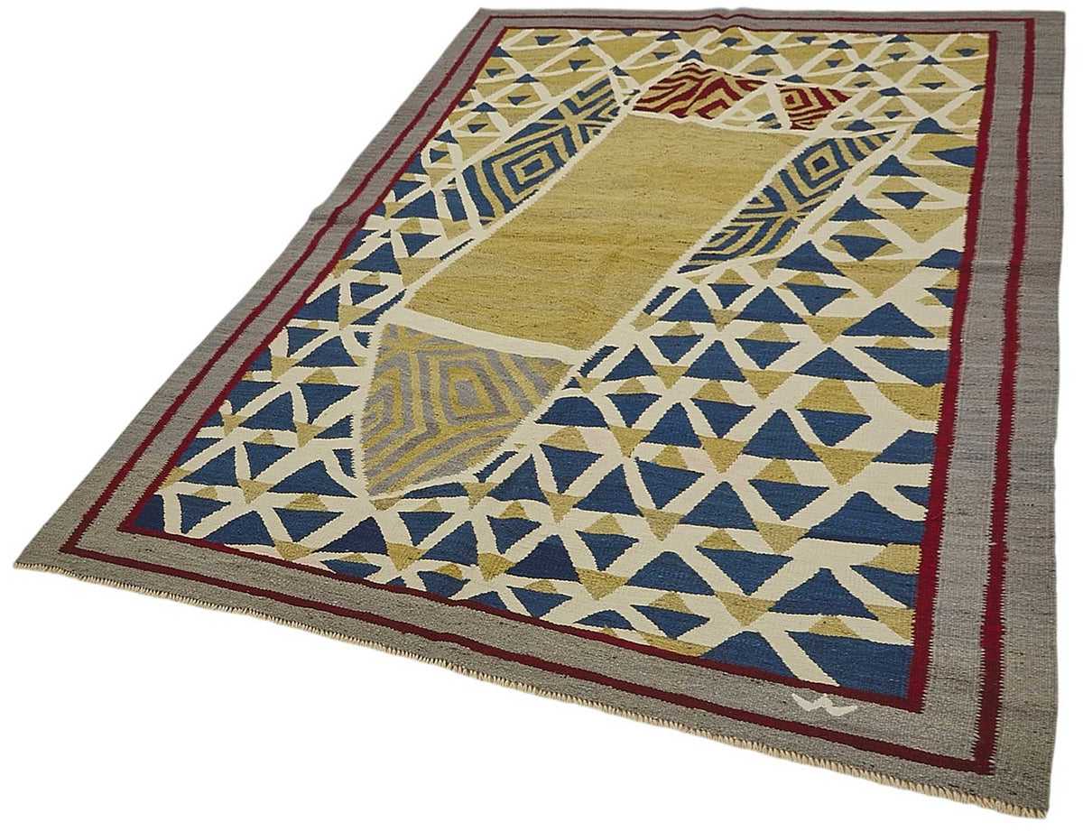 5x7 Handwoven Turkish Kilim Rug - 50511