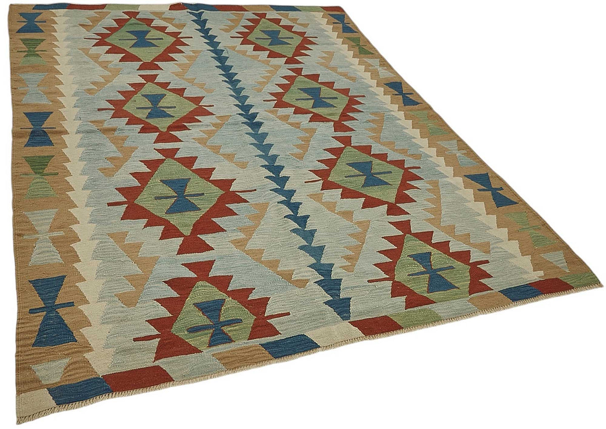 6x8 Handwoven Turkish Kilim Rug - 50512