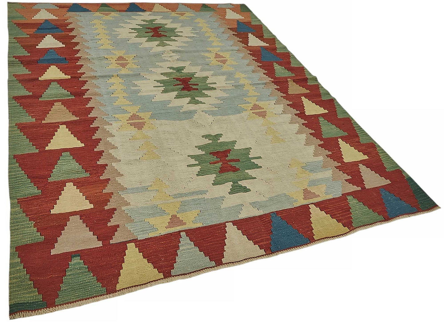 6x8 Handwoven Turkish Kilim Rug - 50513
