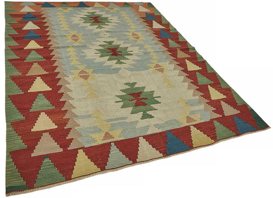 6x8 Handwoven Turkish Kilim Rug - 50513