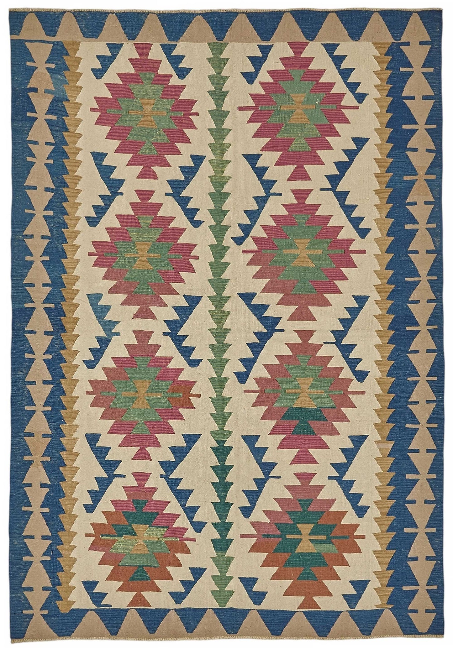 6x9 Handwoven Turkish Kilim Rug - 50514
