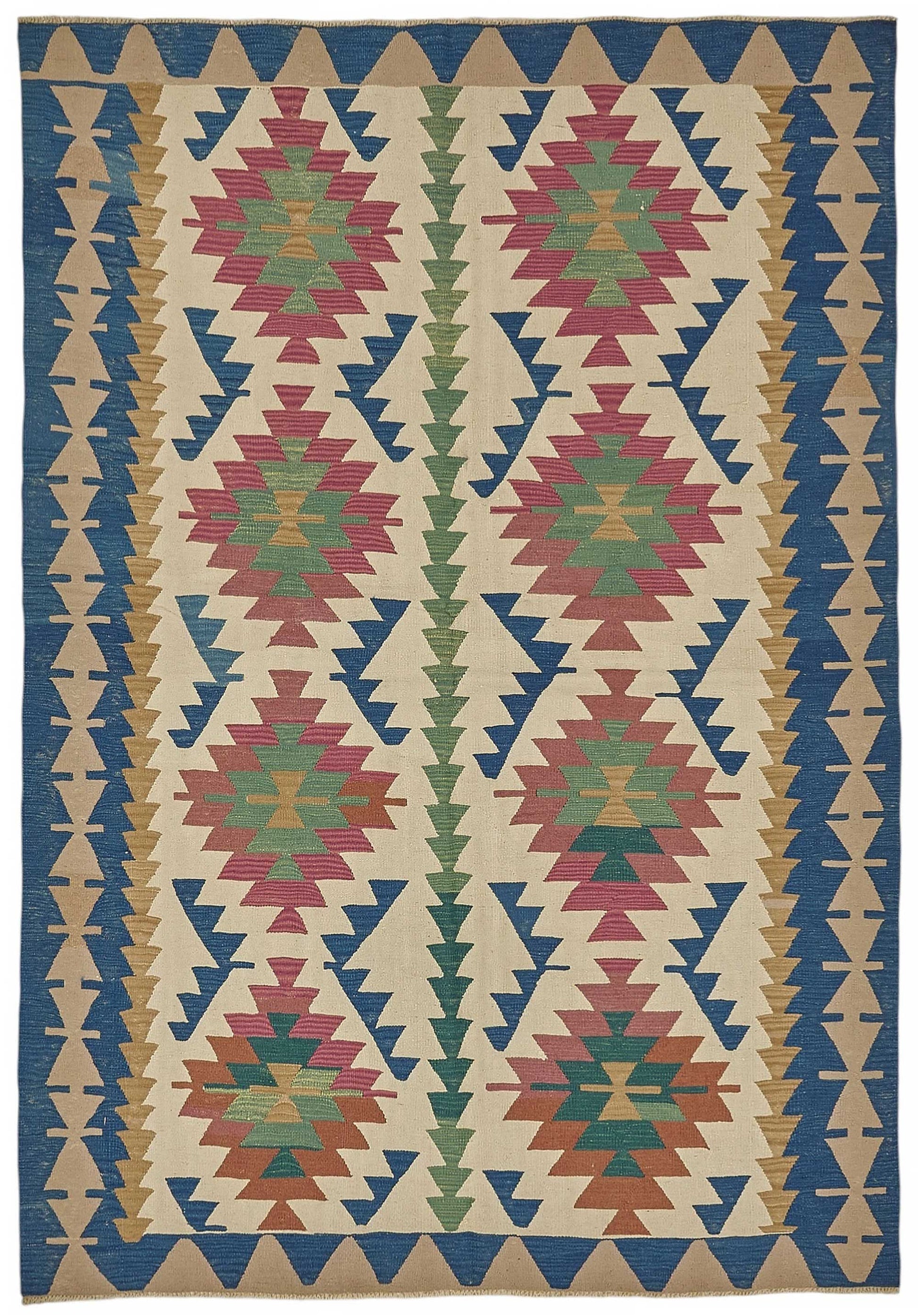 6x9 Handwoven Turkish Kilim Rug - 50514