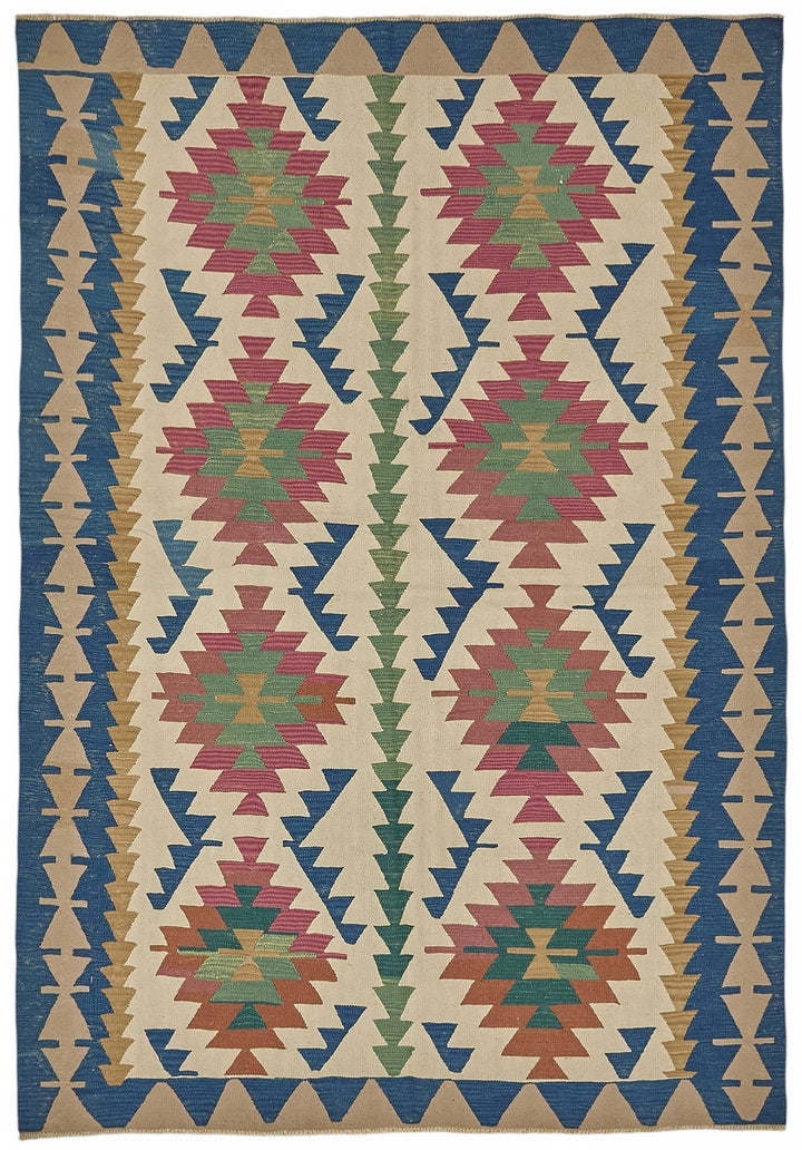 6x9 Handwoven Turkish Kilim Rug - 50514