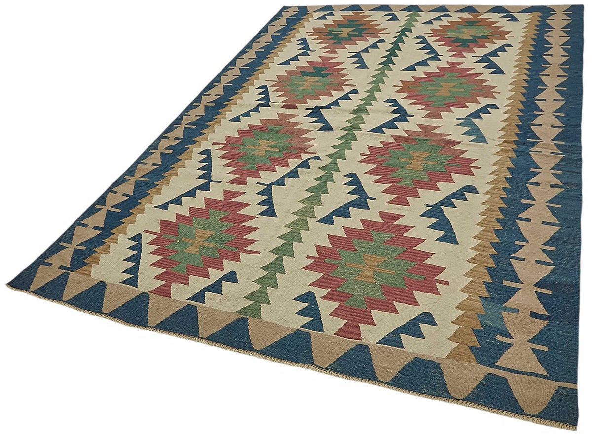 6x9 Handwoven Turkish Kilim Rug - 50514