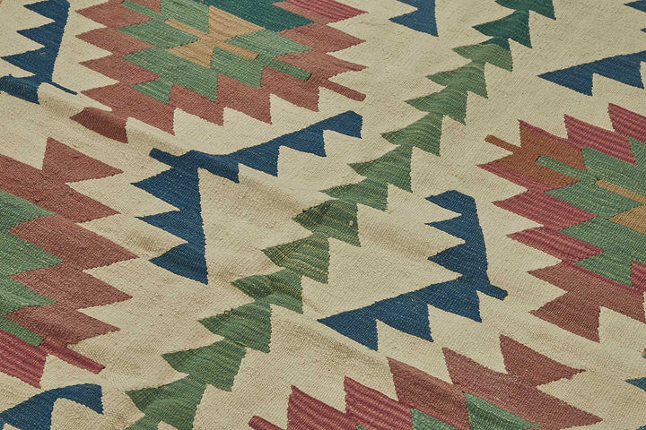 6x9 Handwoven Turkish Kilim Rug - 50514