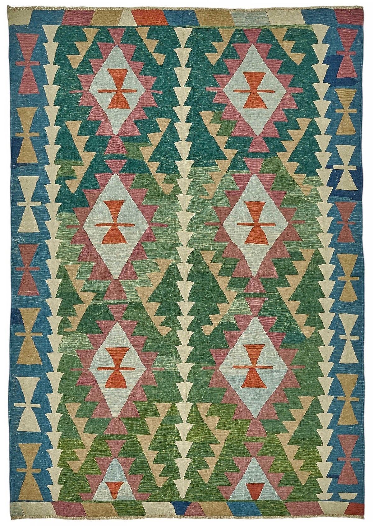 6x9 Handwoven Turkish Kilim Rug - 50515