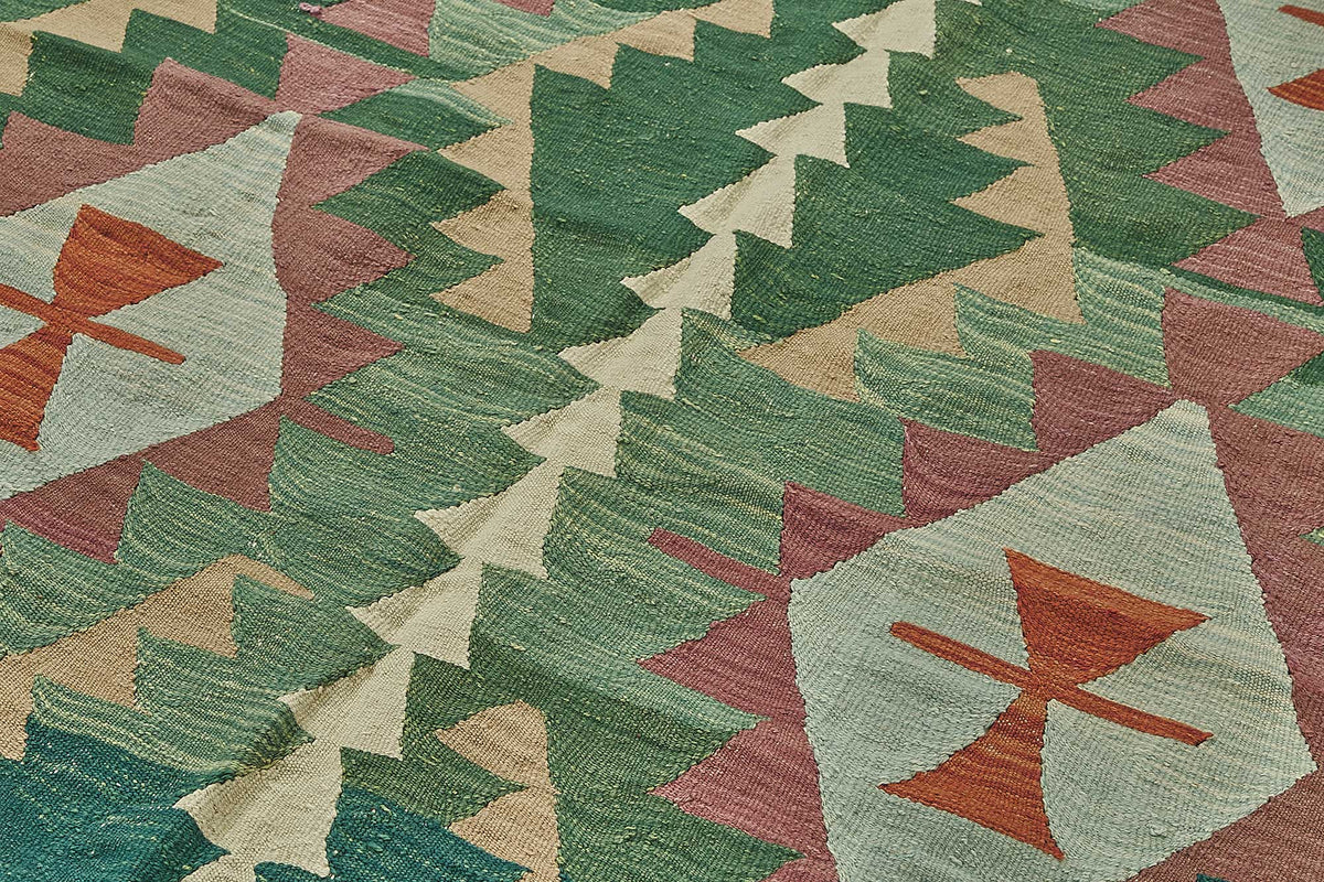 6x9 Handwoven Turkish Kilim Rug - 50515