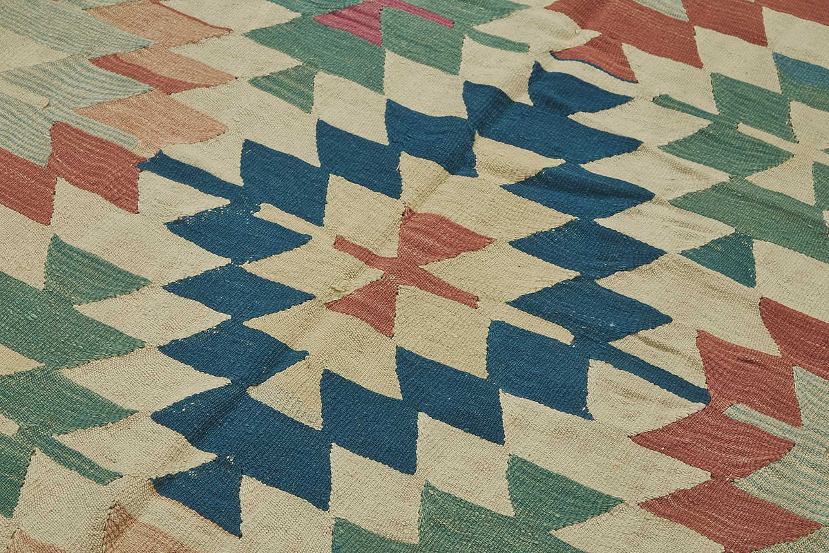 6x9 Handwoven Turkish Kilim Rug - 50516