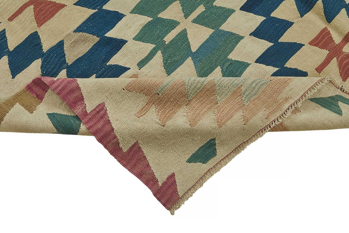 6x9 Handwoven Turkish Kilim Rug - 50516
