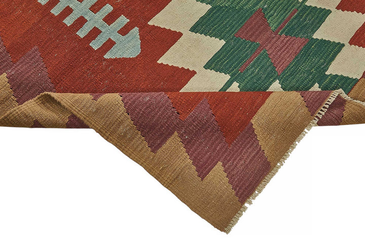 6x9 Handwoven Turkish Kilim Rug - 50517