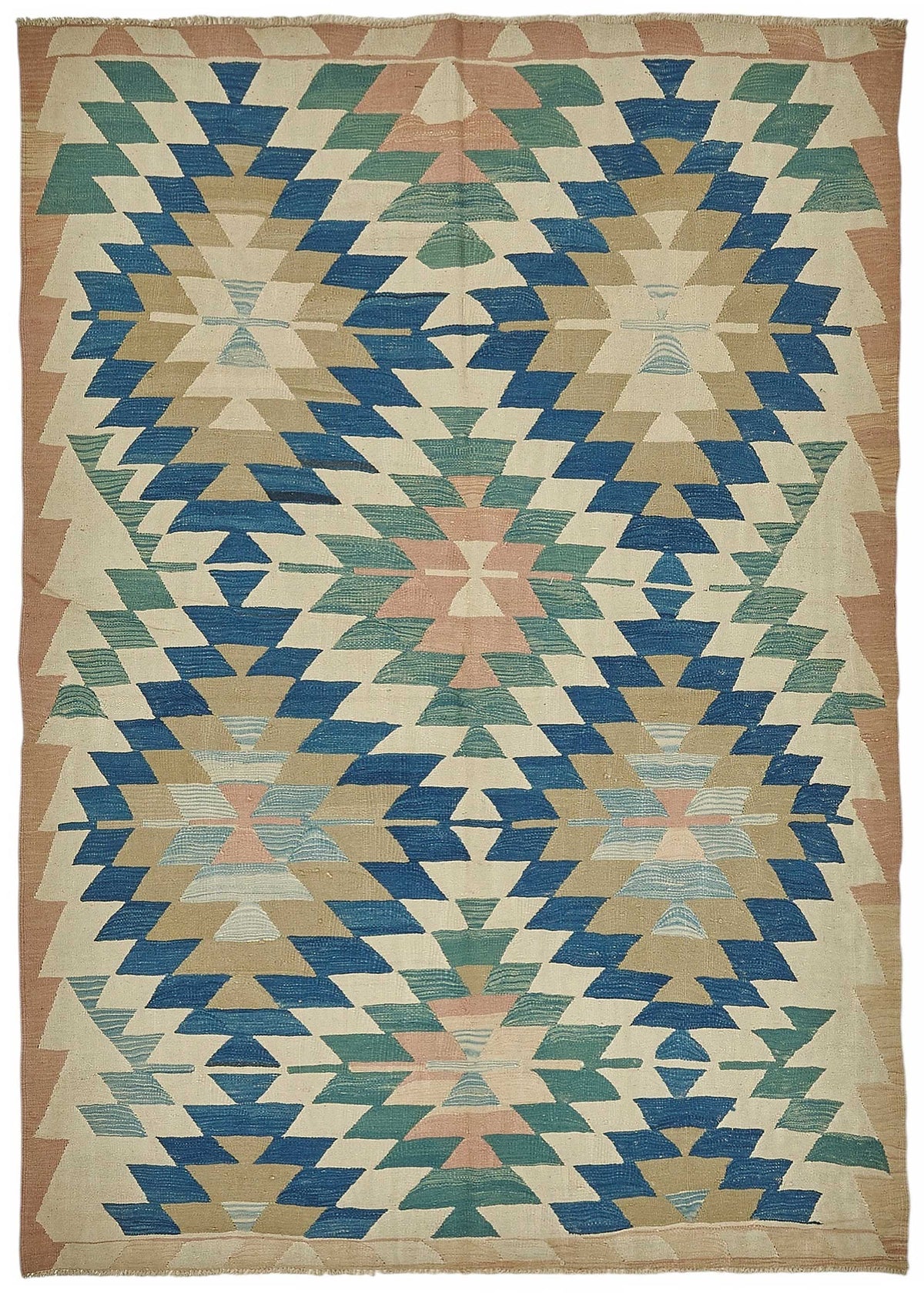 6x9 Handwoven Turkish Kilim Rug - 50518