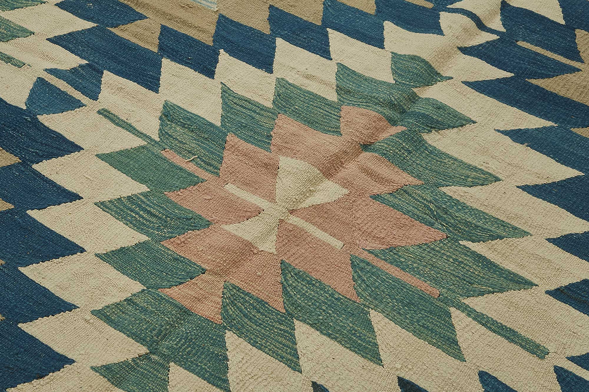 6x9 Handwoven Turkish Kilim Rug - 50518
