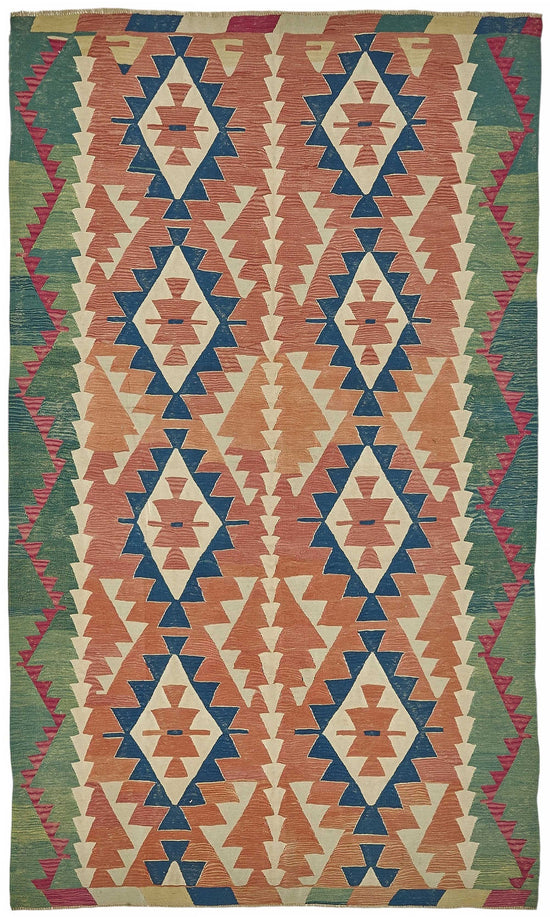 7x11 Handwoven Turkish Kilim Rug - 50519