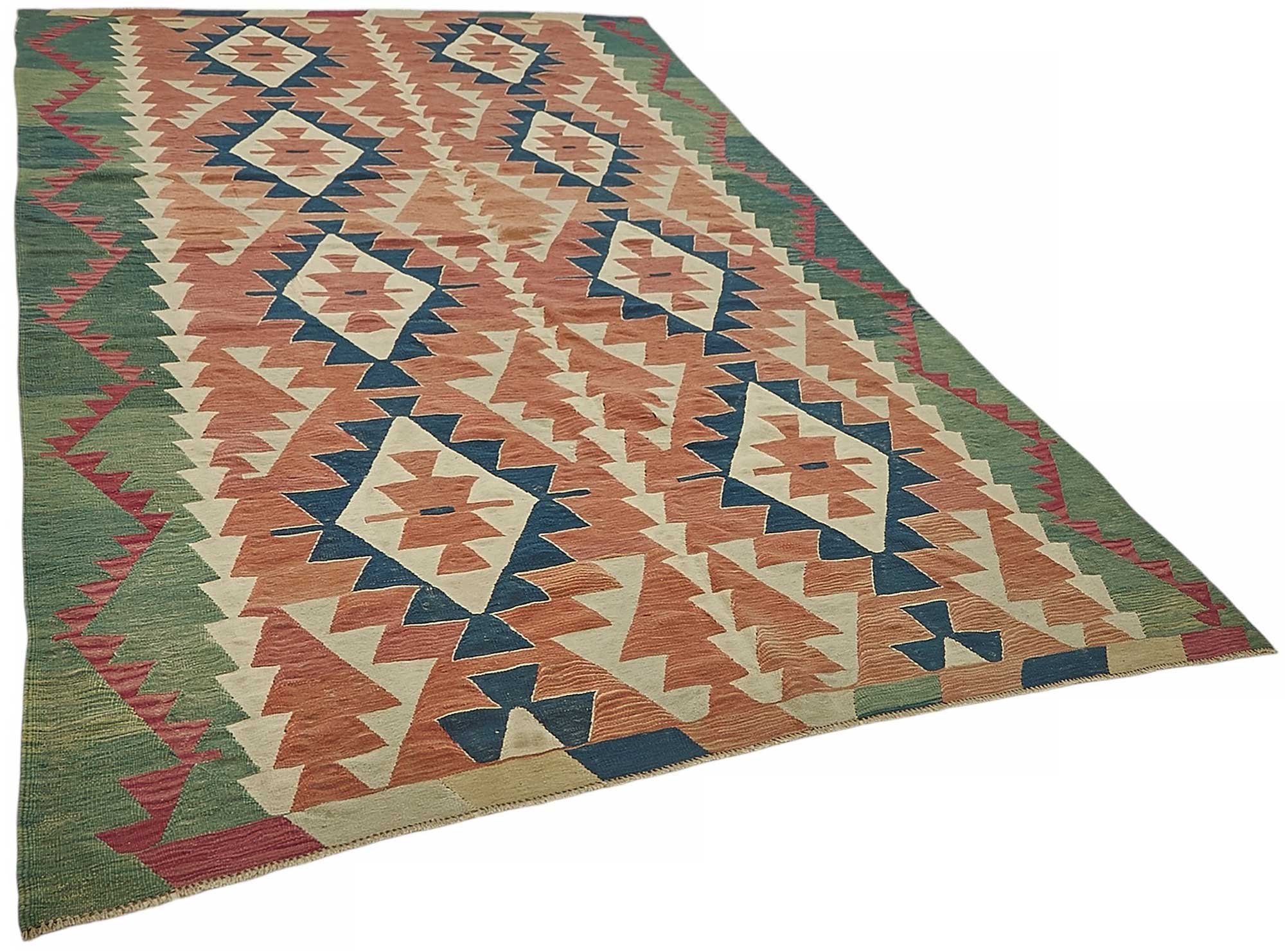 7x11 Handwoven Turkish Kilim Rug - 50519
