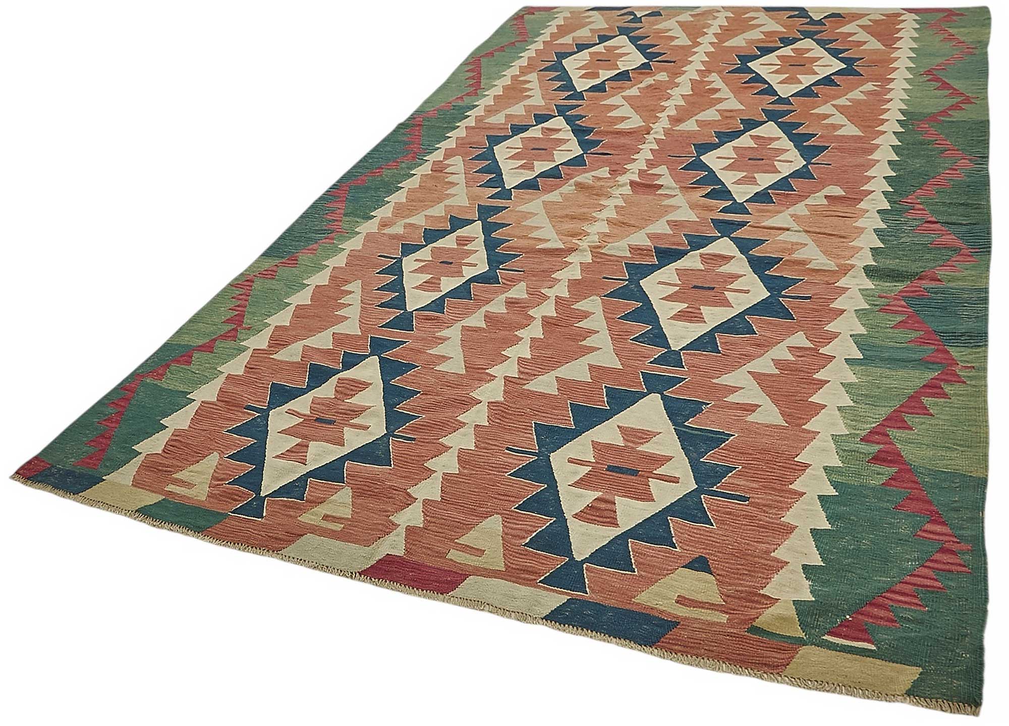 7x11 Handwoven Turkish Kilim Rug - 50519