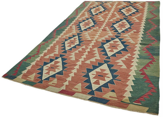 7x11 Handwoven Turkish Kilim Rug - 50519