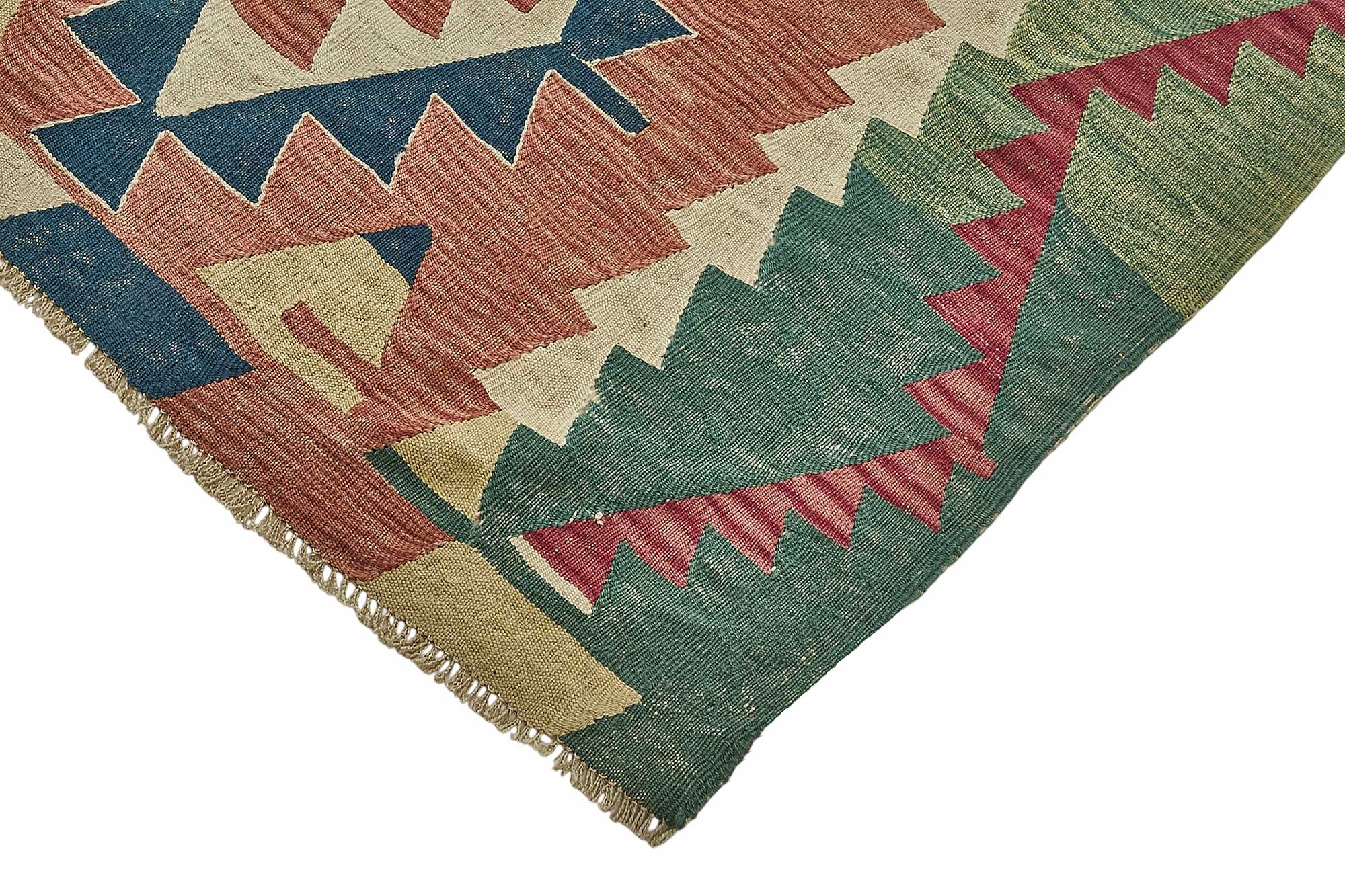 7x11 Handwoven Turkish Kilim Rug - 50519