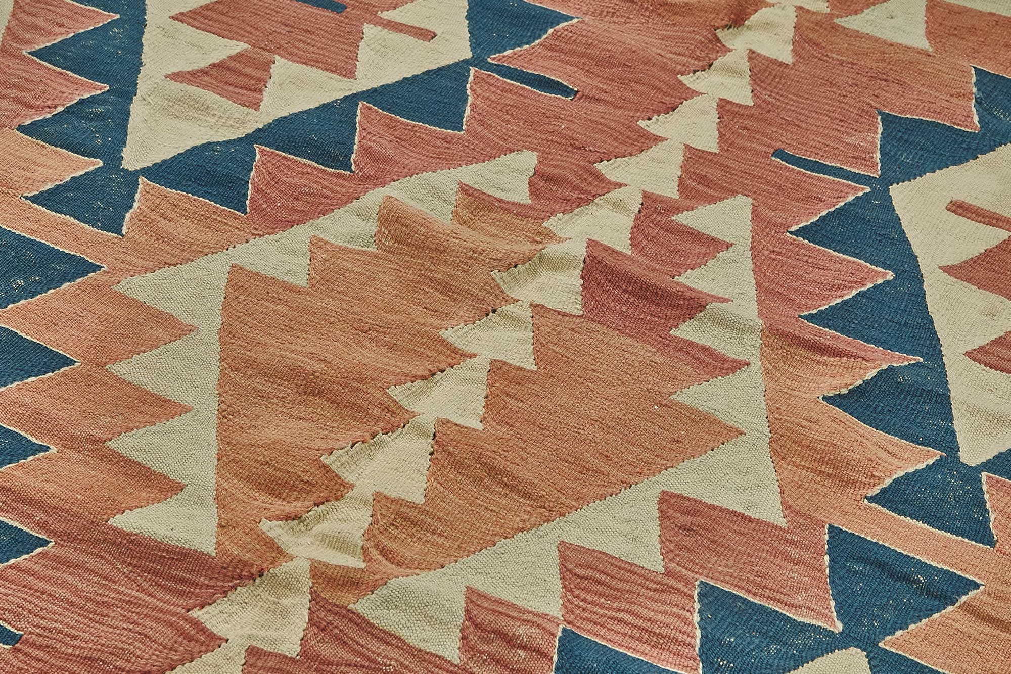 7x11 Handwoven Turkish Kilim Rug - 50519