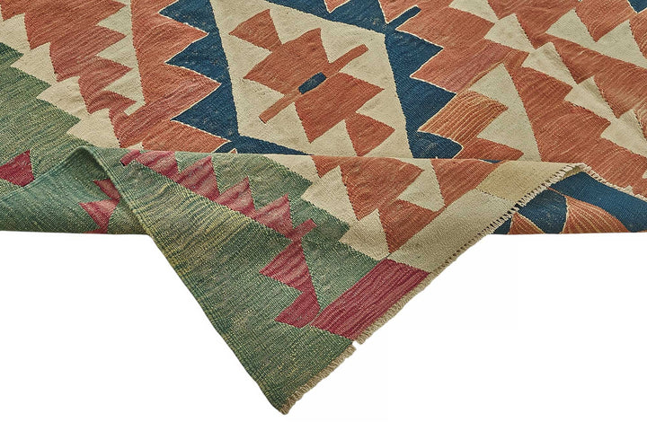 7x11 Handwoven Turkish Kilim Rug - 50519