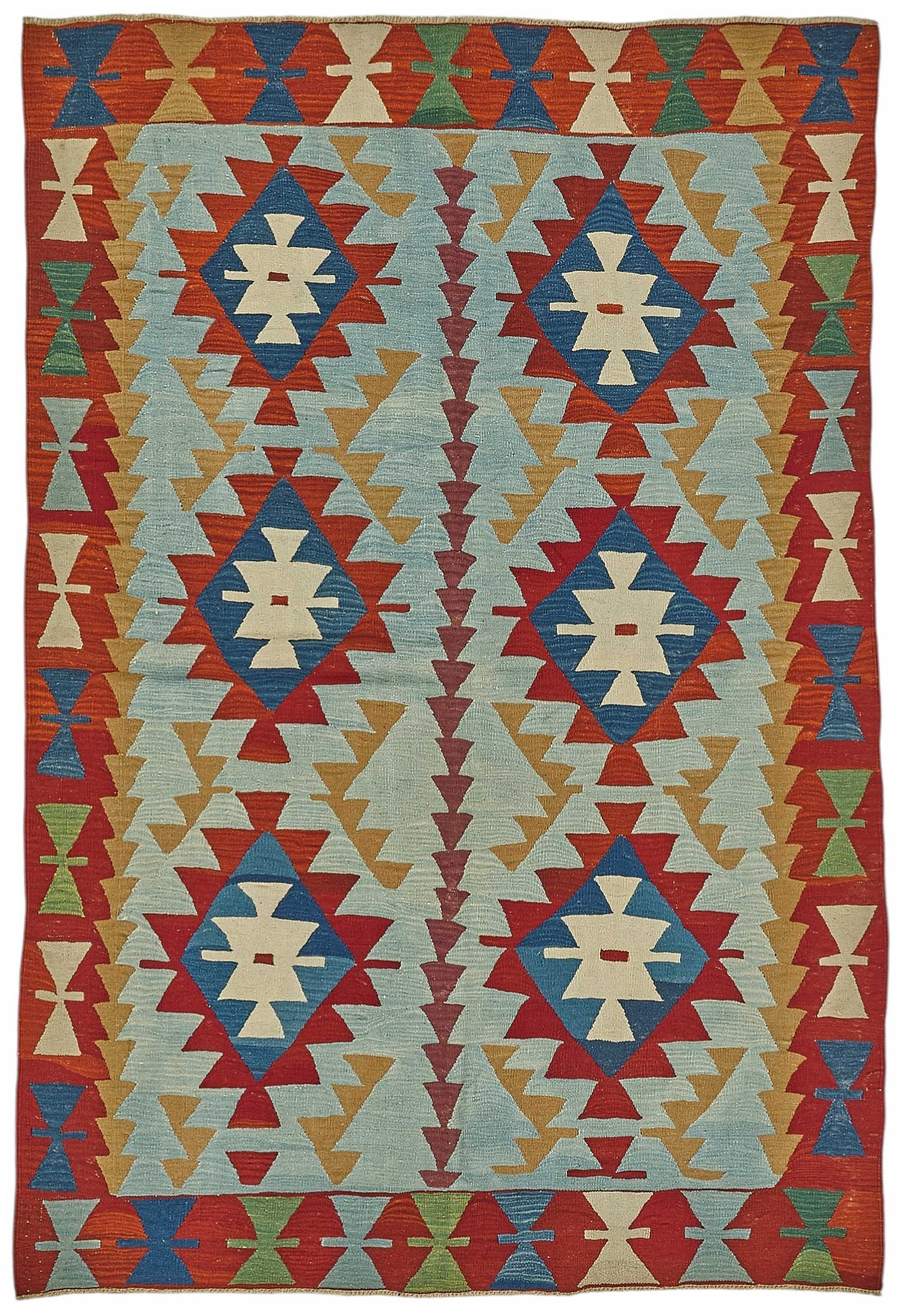 6x8 Handwoven Turkish Kilim Rug - 50520