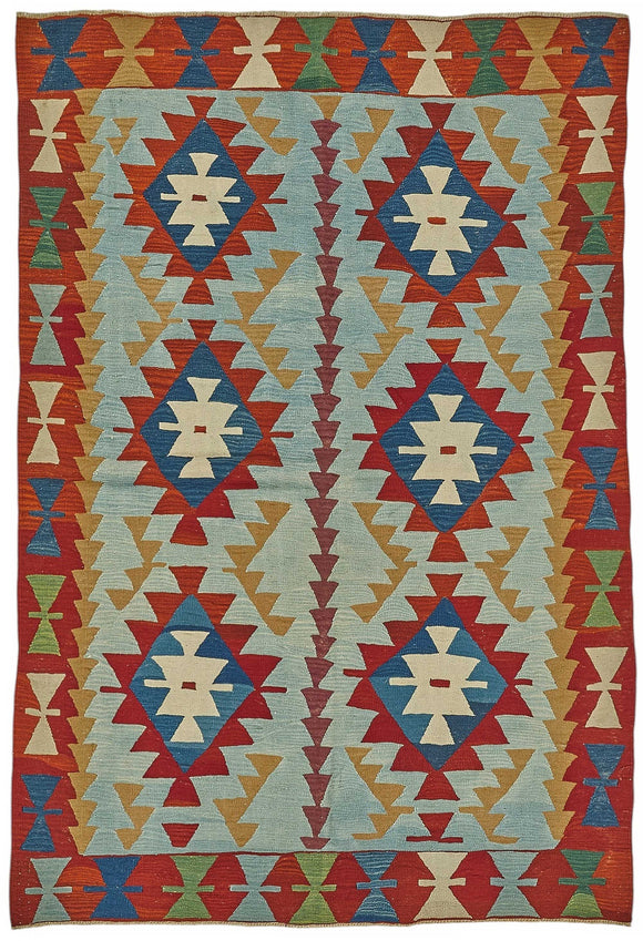6x8 Handwoven Turkish Kilim Rug - 50520