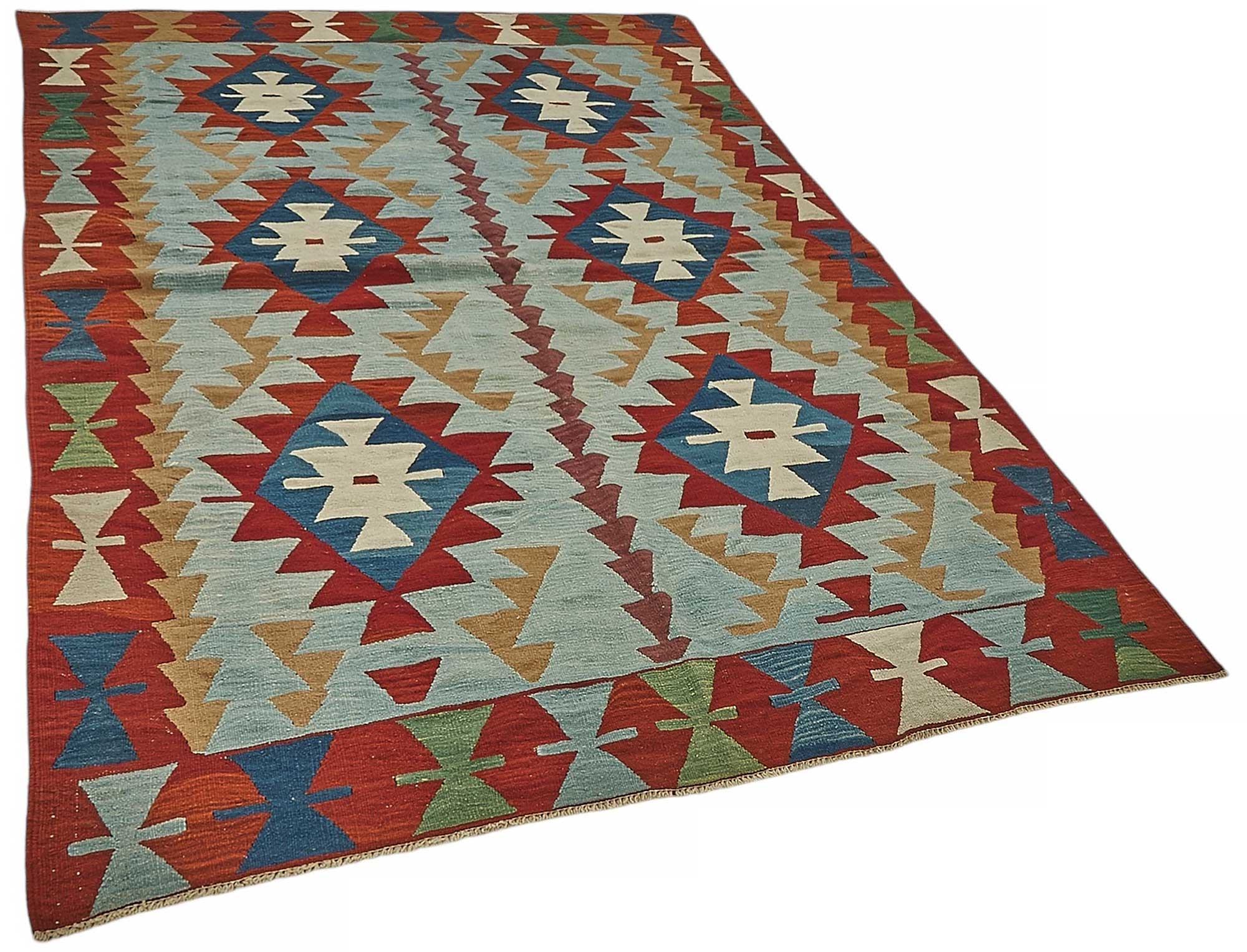 6x8 Handwoven Turkish Kilim Rug - 50520