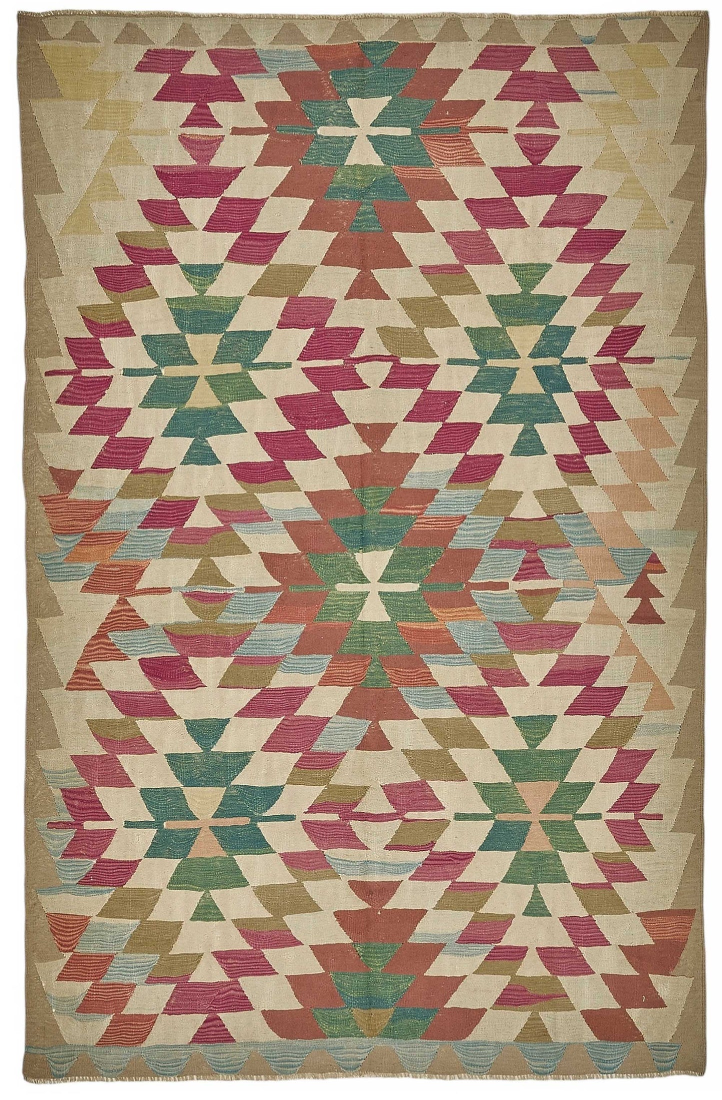 6x9 Handwoven Turkish Kilim Rug - 50521