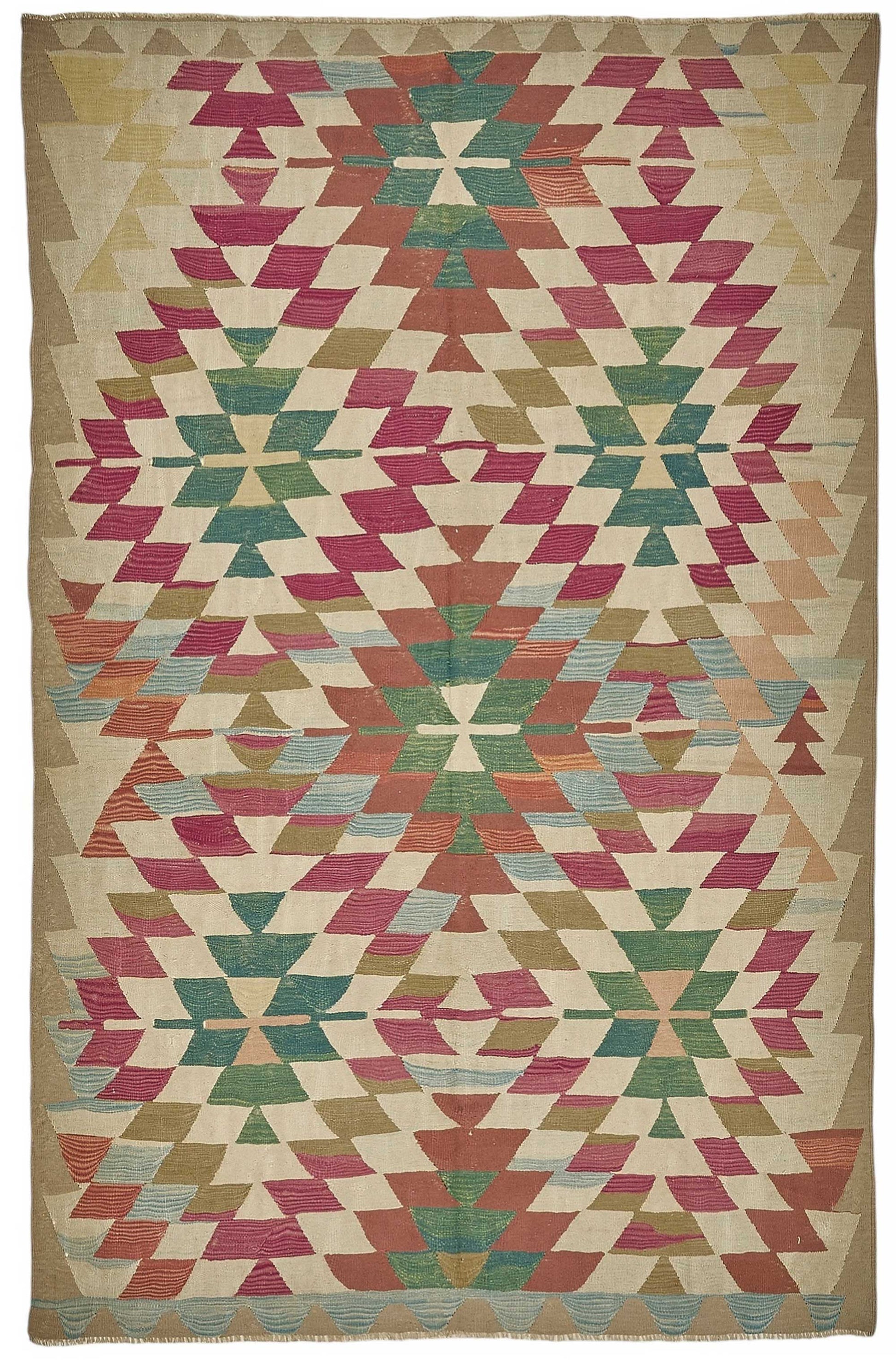 6x9 Handwoven Turkish Kilim Rug - 50521
