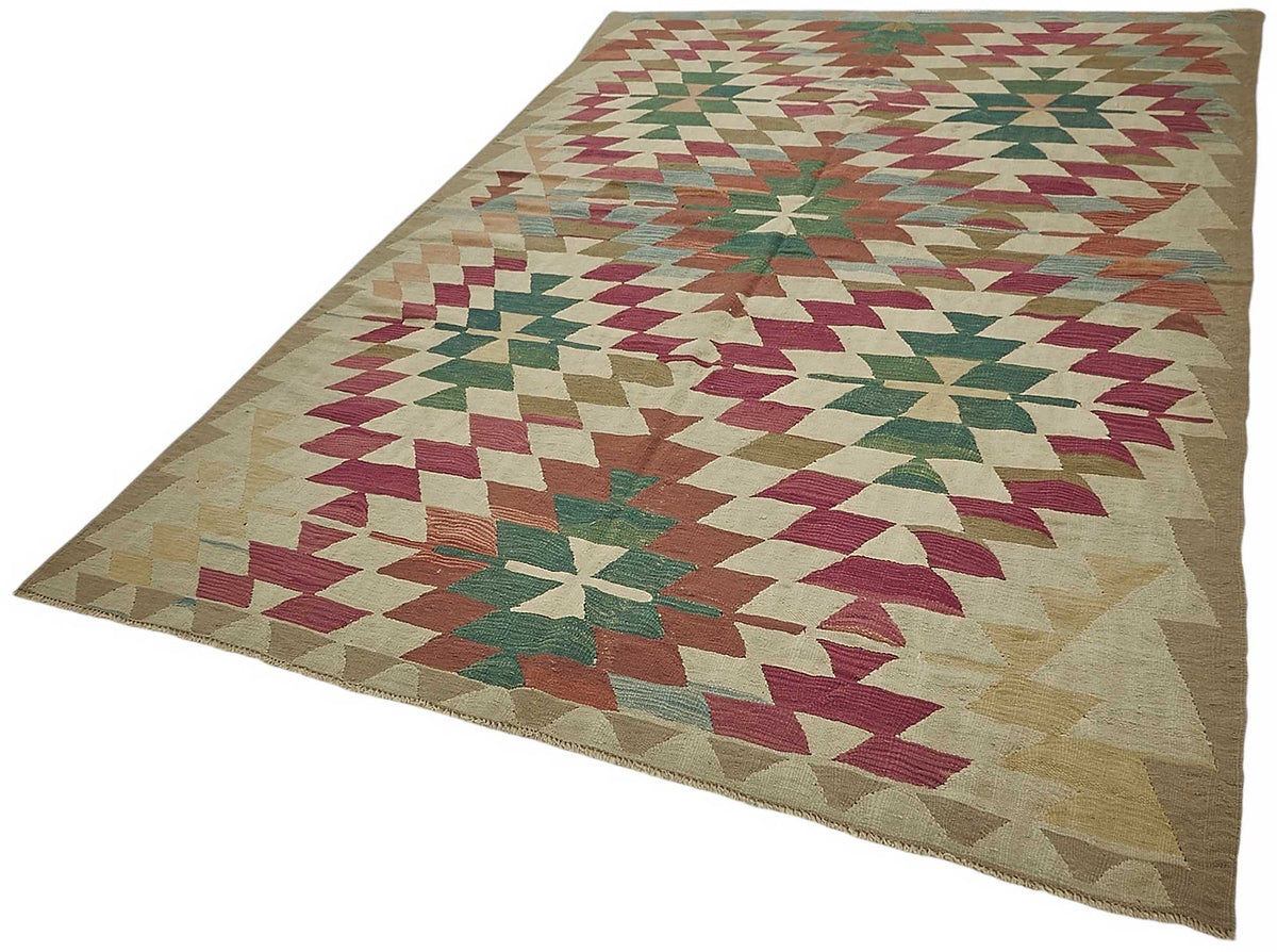 6x9 Handwoven Turkish Kilim Rug - 50521