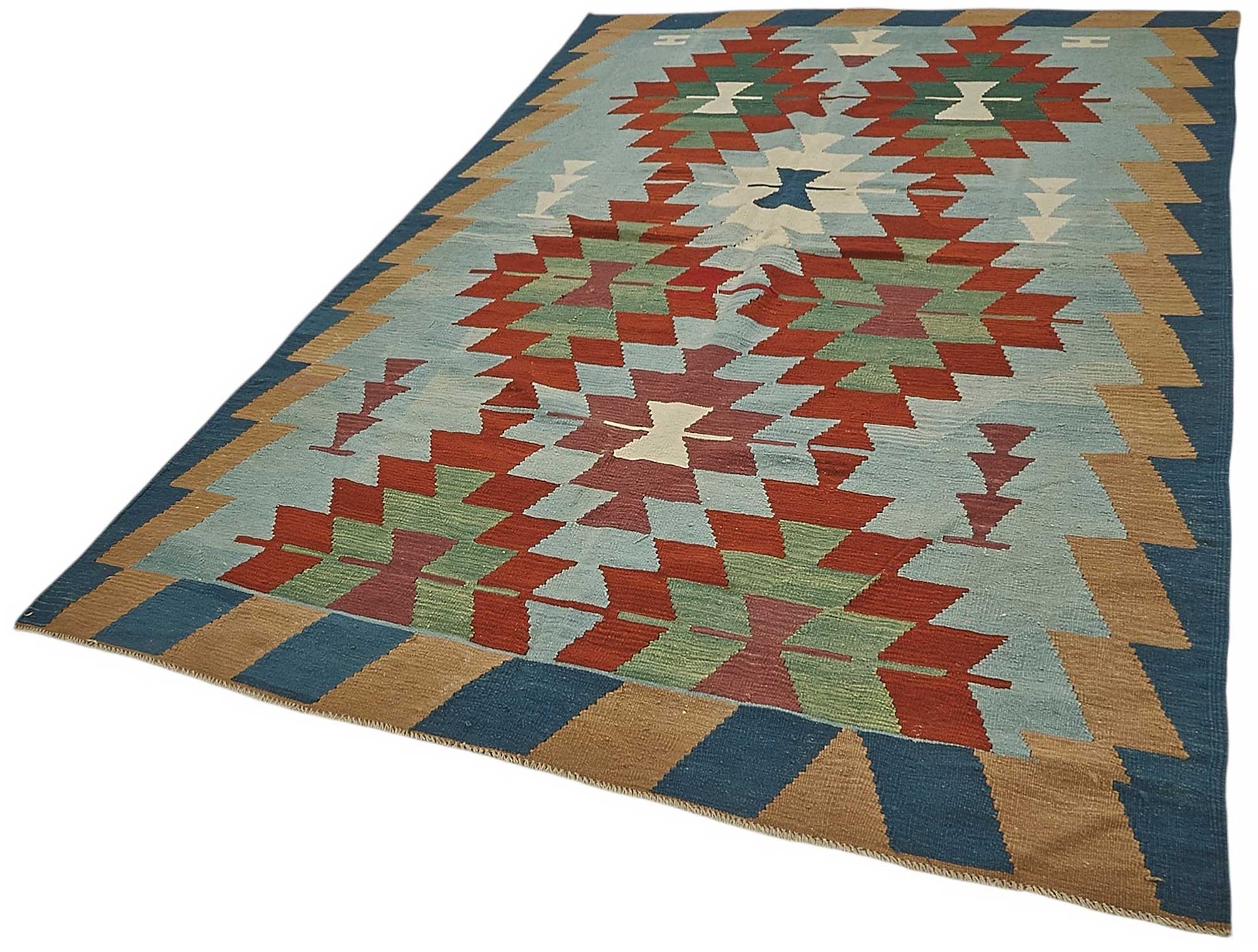 6x9 Handwoven Turkish Kilim Rug - 50522