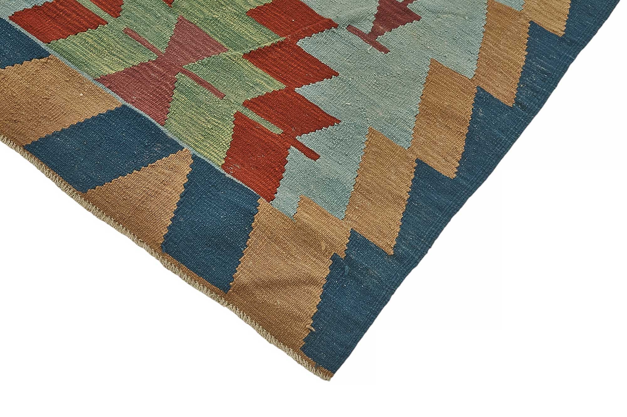 6x9 Handwoven Turkish Kilim Rug - 50522