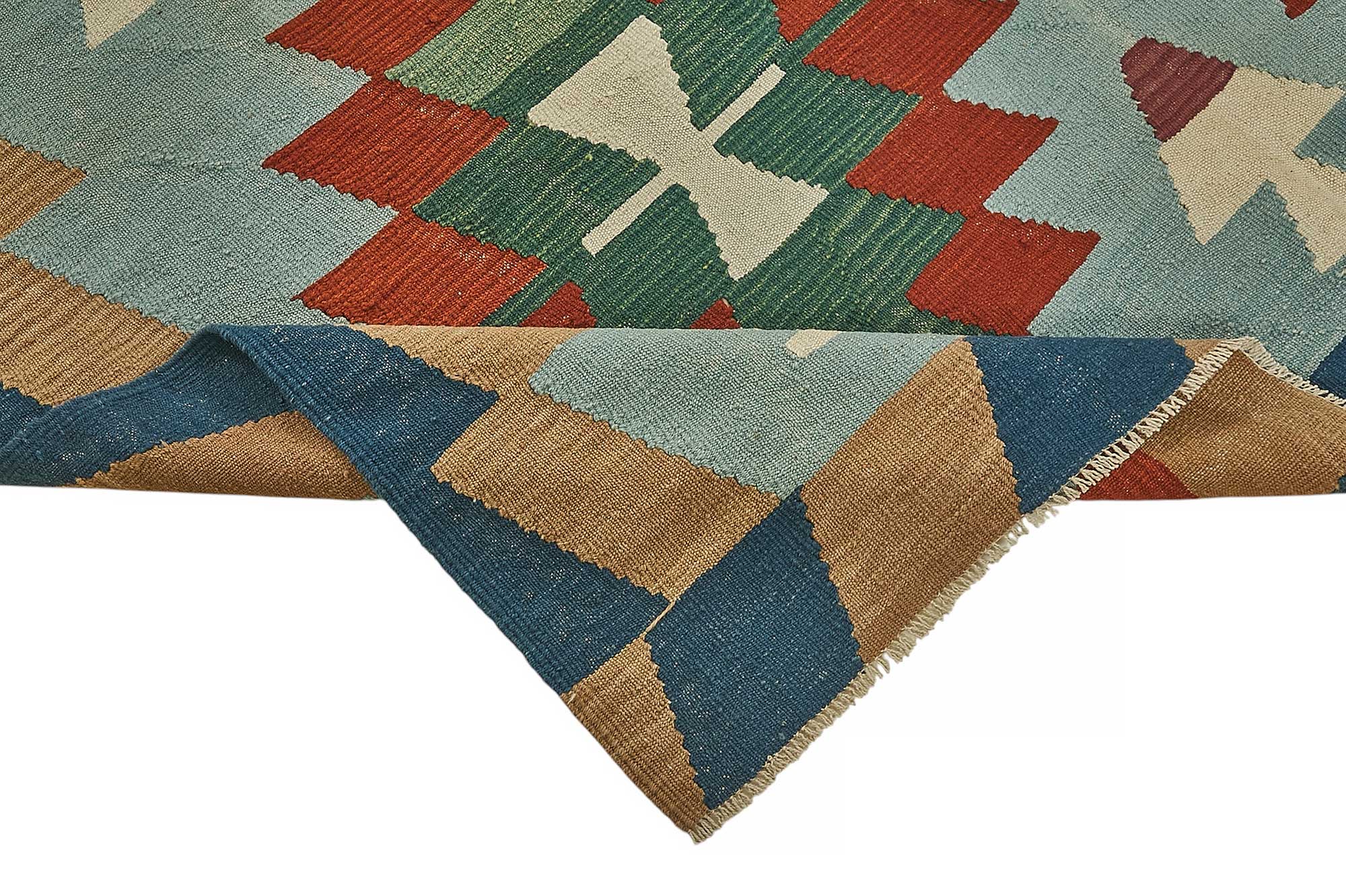 6x9 Handwoven Turkish Kilim Rug - 50522