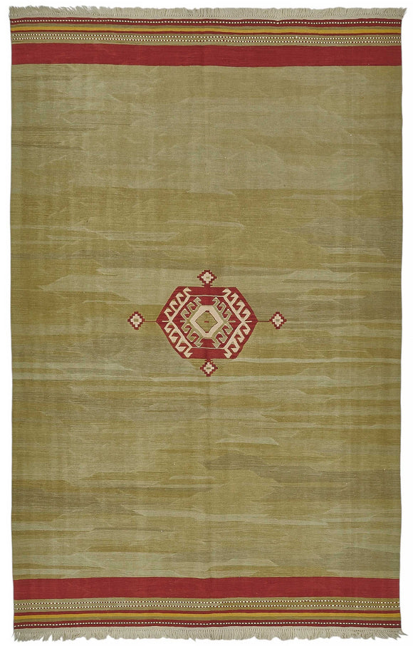 6x10 Handwoven Turkish Kilim Rug - 50523