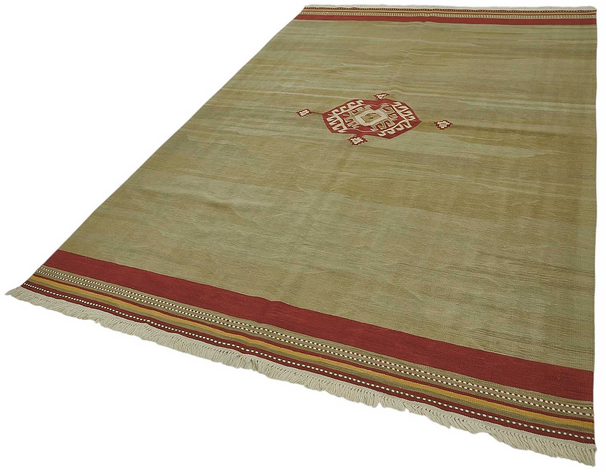 6x10 Handwoven Turkish Kilim Rug - 50523