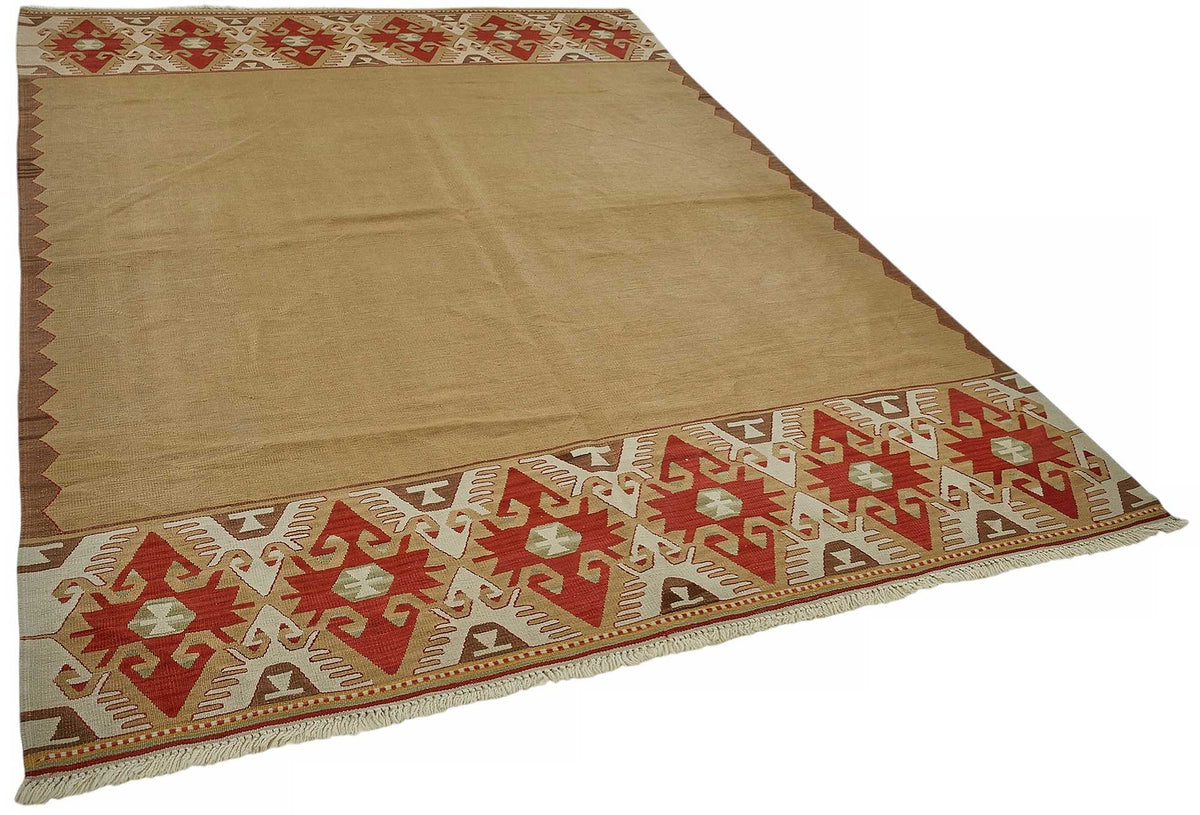 6x9 Handwoven Turkish Kilim Rug - 50524