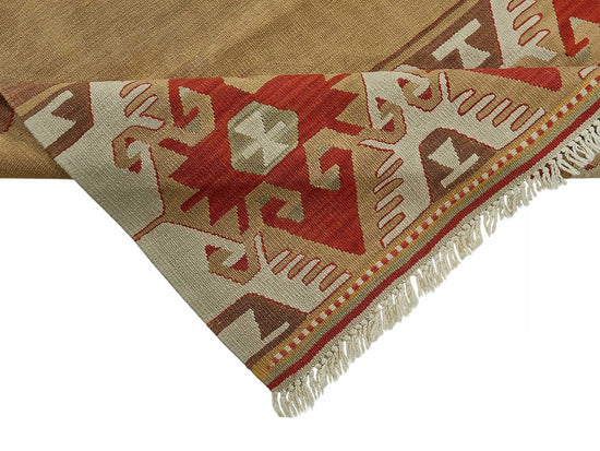 6x9 Handwoven Turkish Kilim Rug - 50524