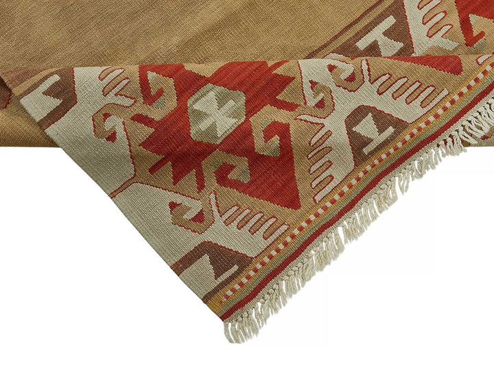 6x9 Handwoven Turkish Kilim Rug - 50524