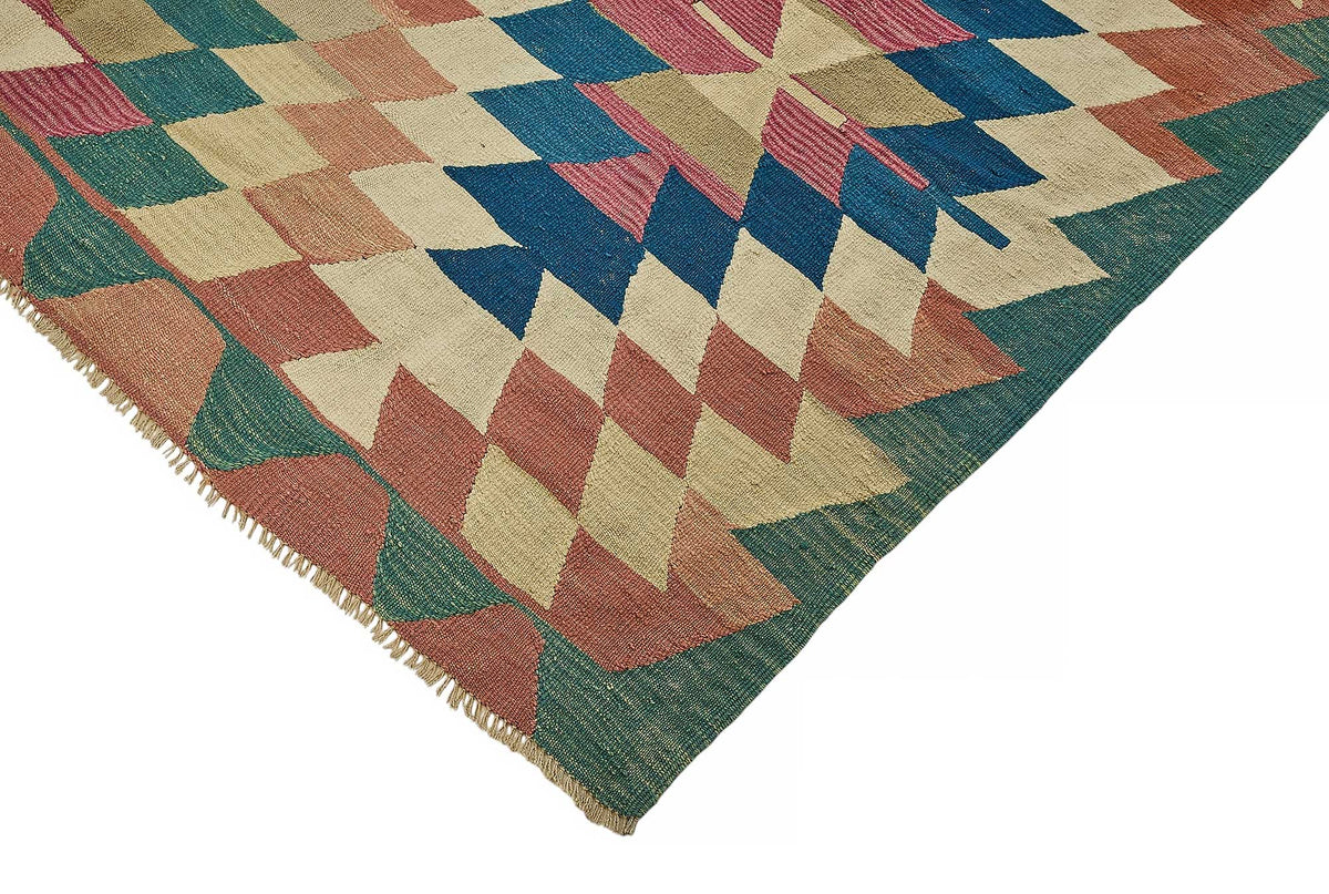 7x9 Handwoven Turkish Kilim Rug - 50525