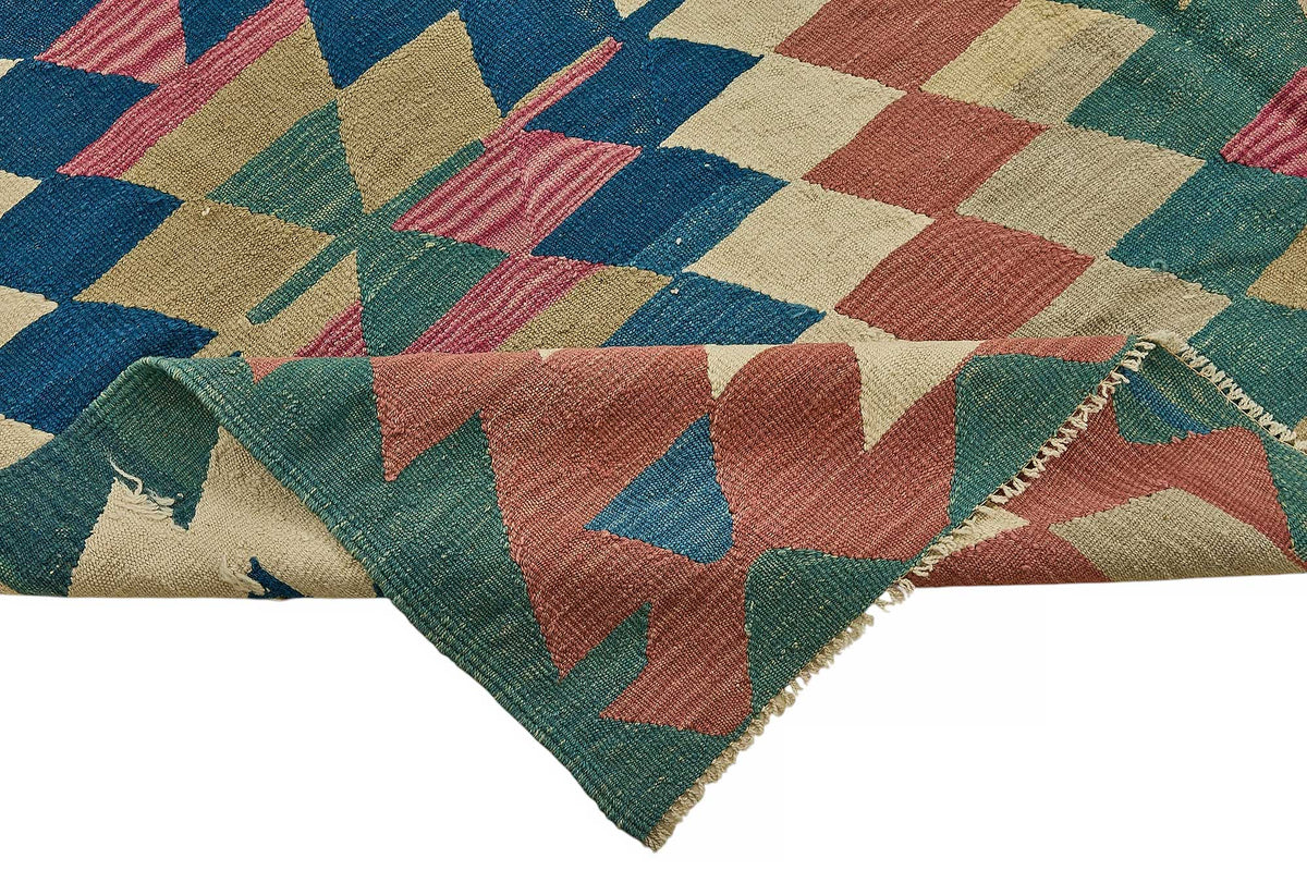 7x9 Handwoven Turkish Kilim Rug - 50525